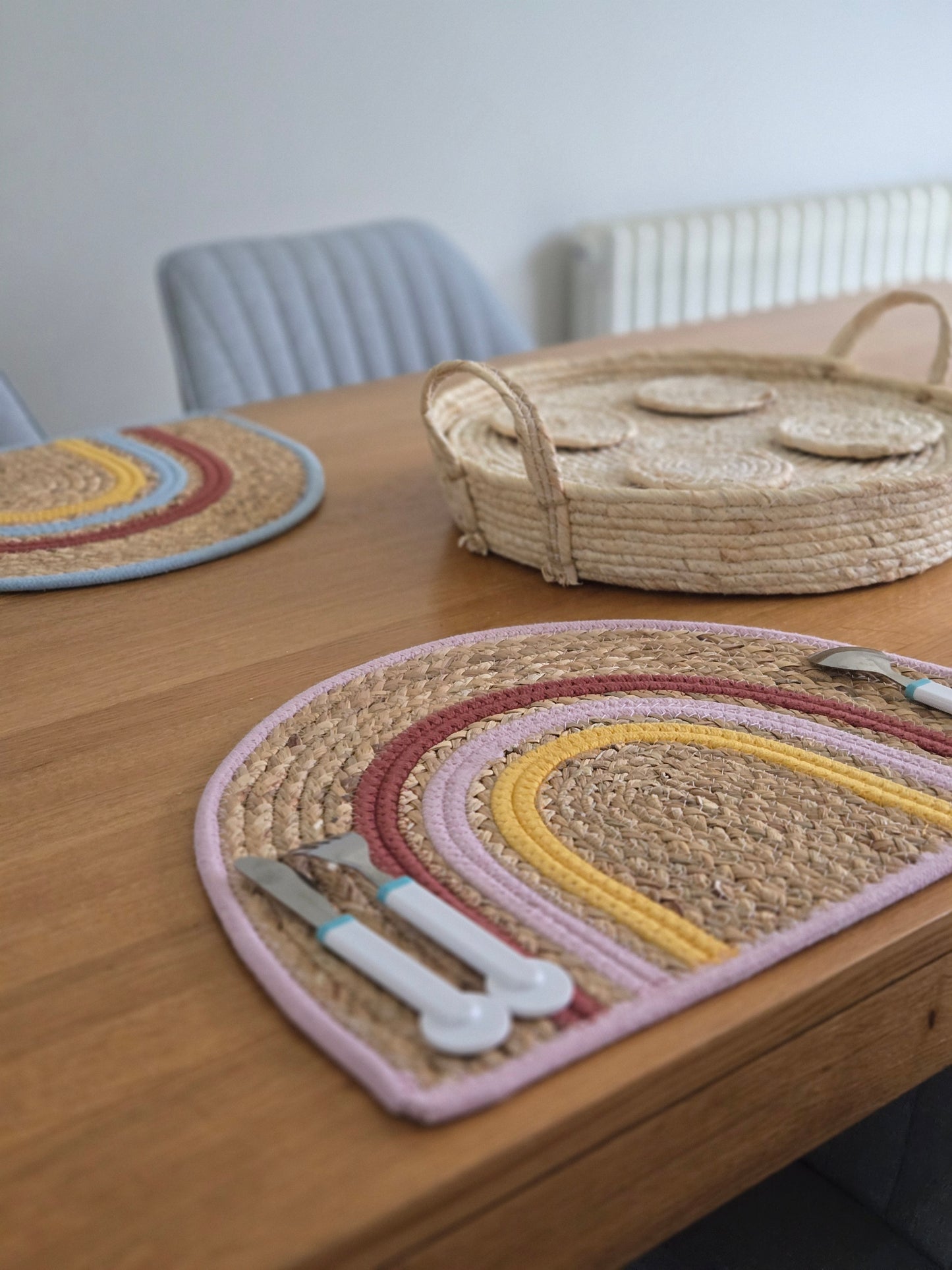 Rainbow Placemat - Pink