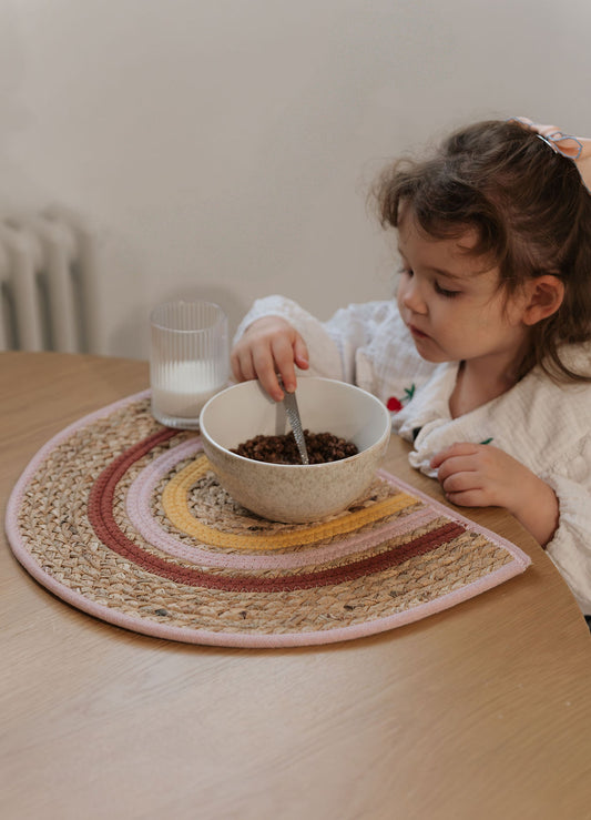 Rainbow Placemat - Pink