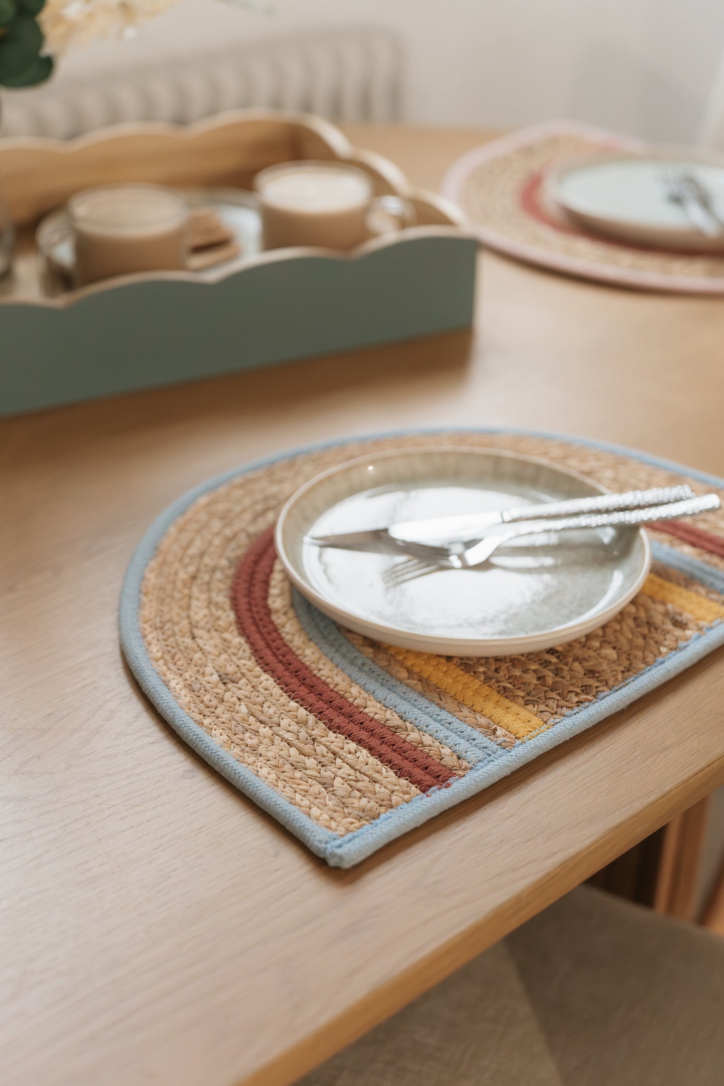 Rainbow Placemat - Blue