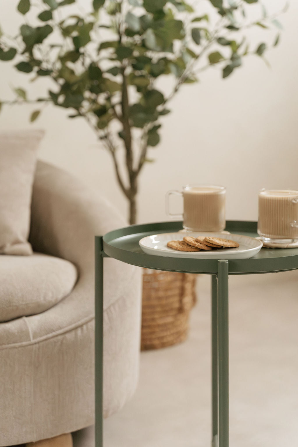 Sage Green Side Table