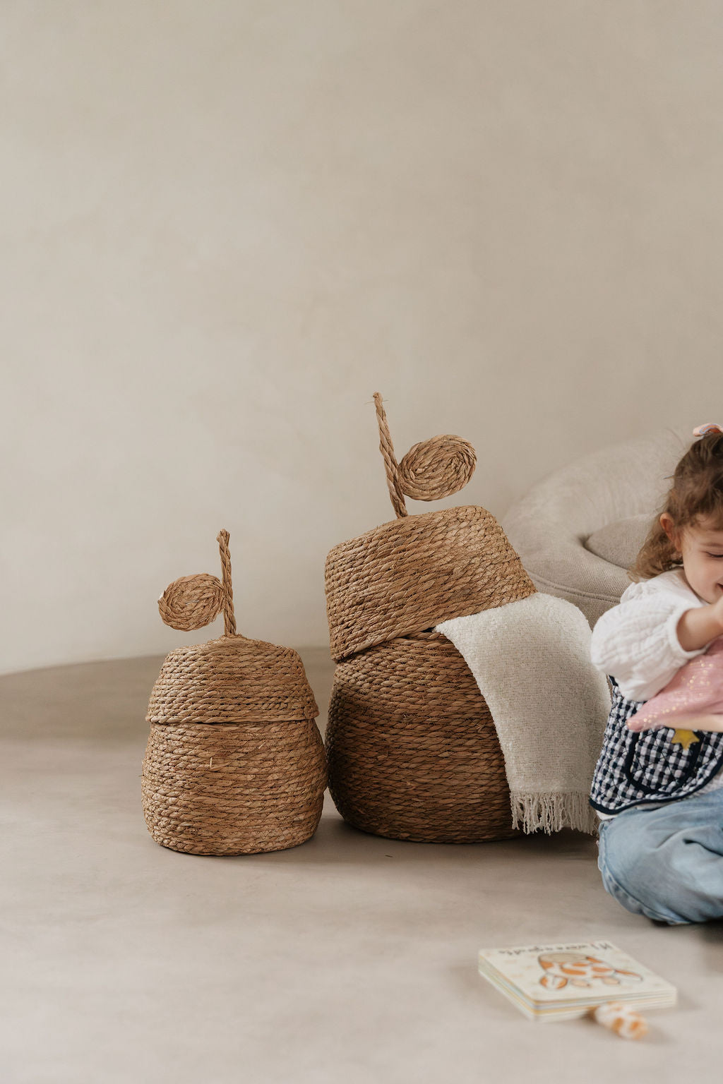 Pear Basket - Set of Two – Mude Home