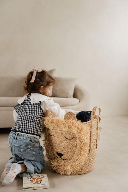 Large Lion Basket