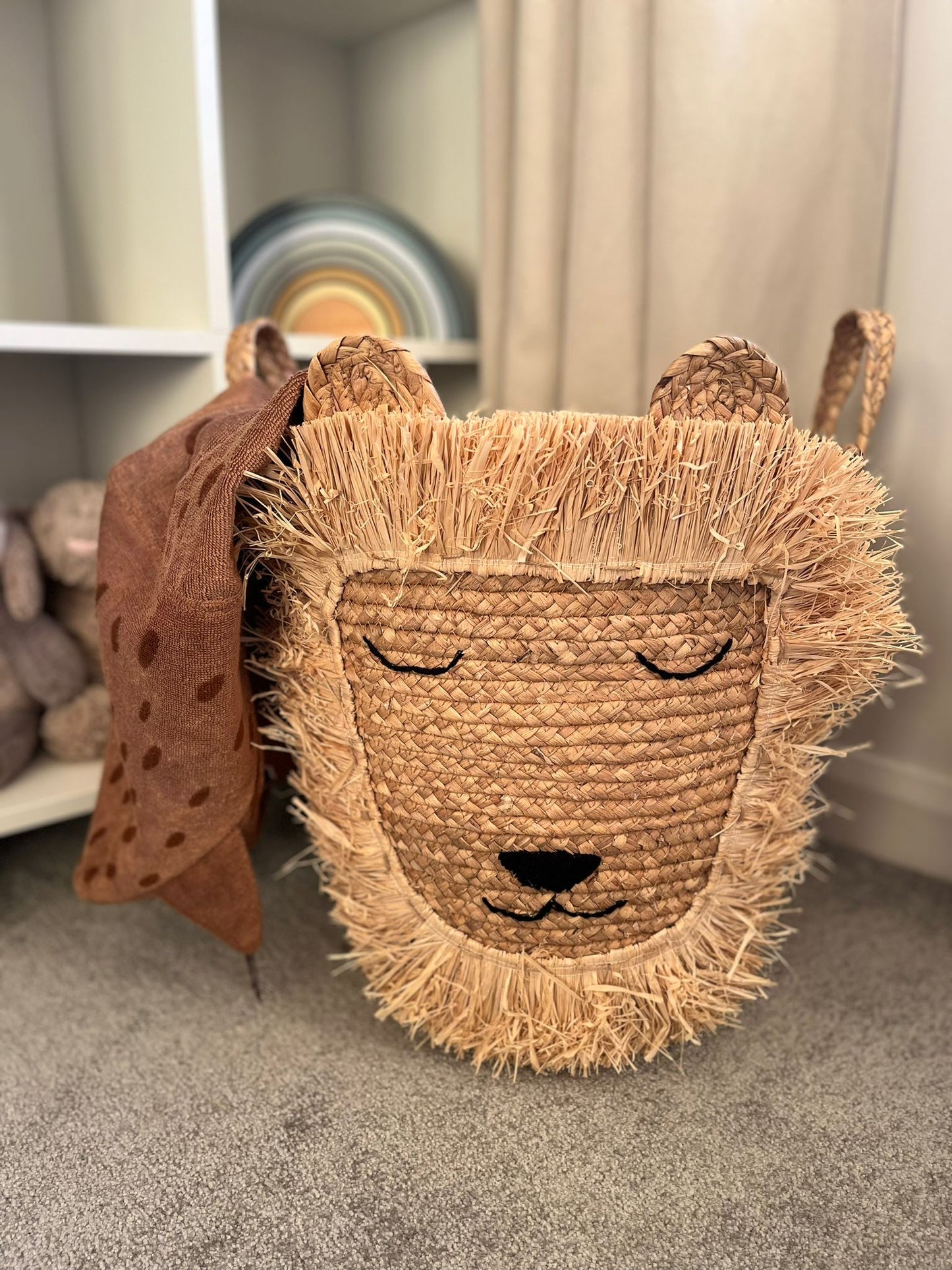 Large Lion Basket