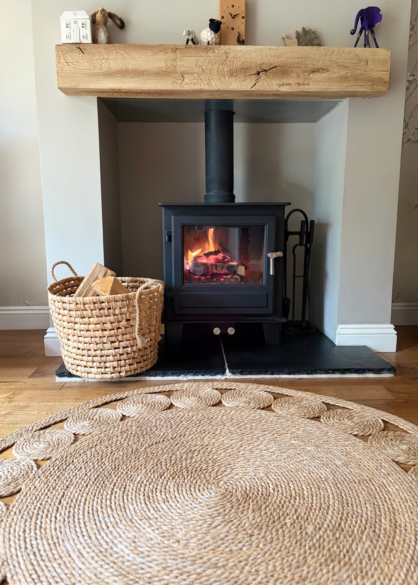 Chunky Water Hyacinth Basket